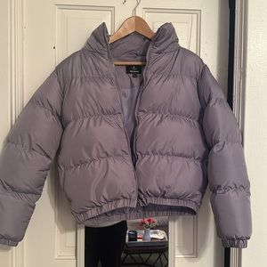 THREADBARE 🪻 puffer jacket in lilac size 4